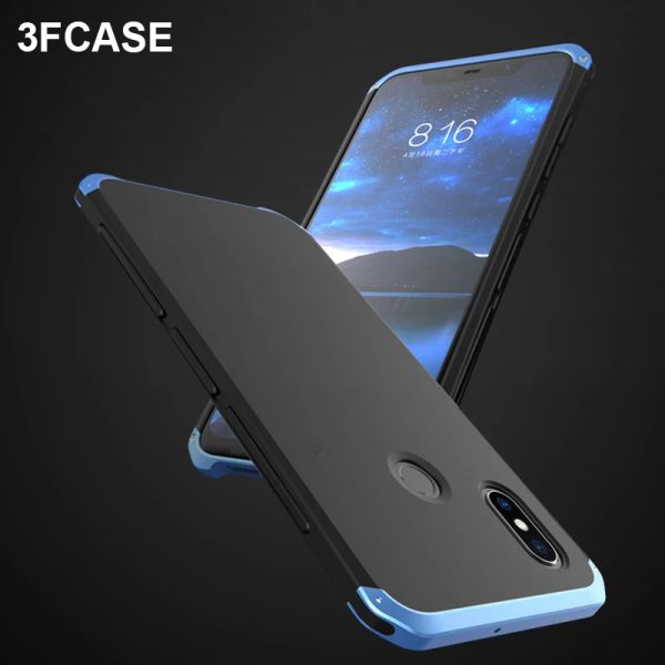 Schuhe Stoßdämpfer Metall Rüstungshülle für Xiaomi Mi 8 Hülle Aluminiumrahmen Hartpc Cover Funda für Xiaomi Mi 6 mi 8 SE Mix 2 2s Hülle