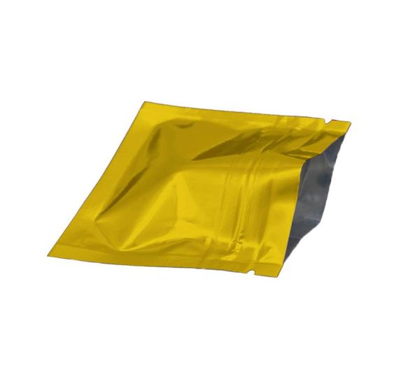 756cm 100pcslot Gold Grip selo Zip Lock Food seco Mylar Storage bolsa de café em pó de embalagem de embalagem Smidos de cheiro PAC8277260