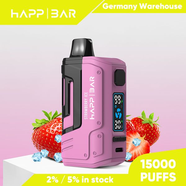 UE Warehouse E CIGS Puffs LCD VAPE PAPE VAPER 15000 15K PUFF POFF DISPOSIXÍVEL VAPOS DE BATERIGENTE DE BATERIA