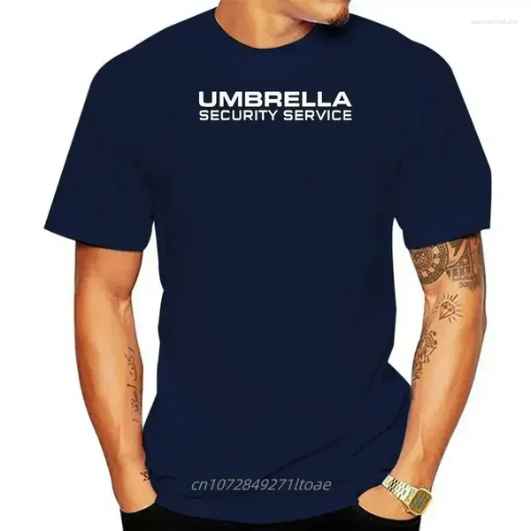 Ternos masculinos a1154 adultos casual camiseta uss guarda-chuva serviço de segurança corp-camiseta personalizada teefitness camisetas