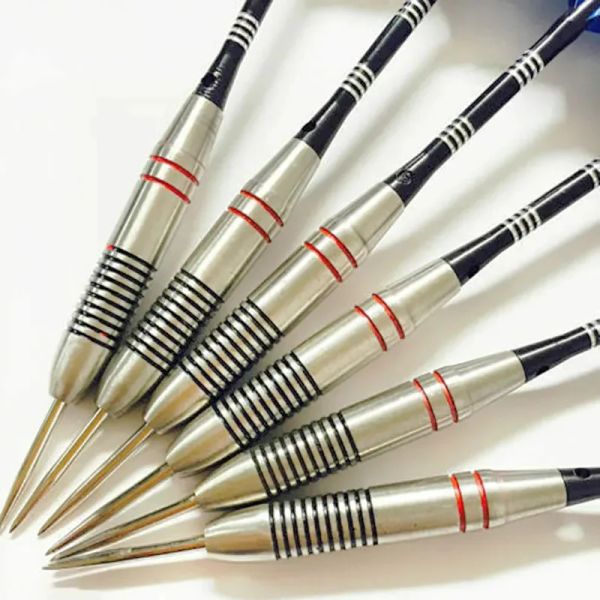 Darts 24g Professional Dart Set 6 pezzi in acciaio punta di freccette voli antidolorifici dardi dardo in acciaio inossidabile in acciaio volante per bordo elettronico