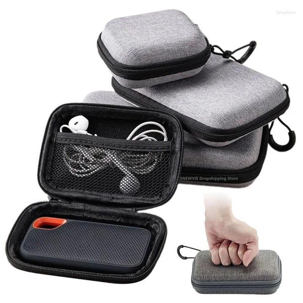 Bolsas de armazenamento Mini Dados USB Organizador de cabo Bag de viagem à prova d'água Casos de protetores portáteis de telefone portátil Casos de proteção