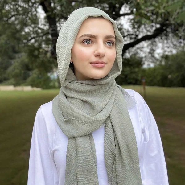 Hijabs Bubble Plain Crinkled Chotch Hejab мягкая повязка на загрязнение.