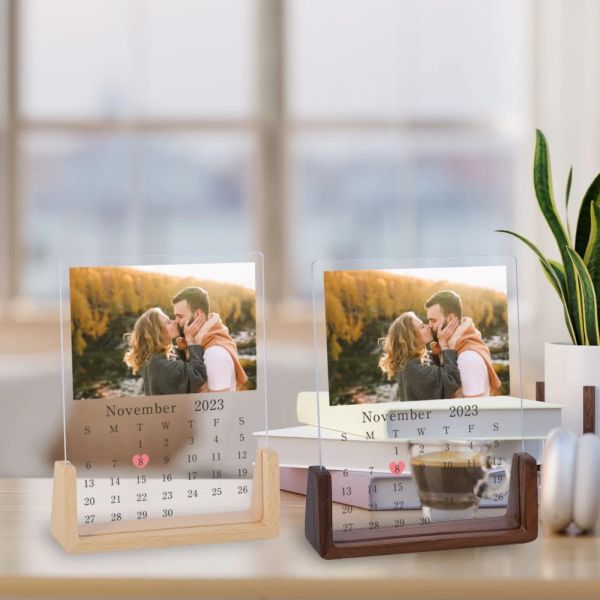 Календарь календарь пара фото -рамки подарки свадьбы для мужа персонализированная дата месяц воспоминания настольный дисплей настольный компьютер