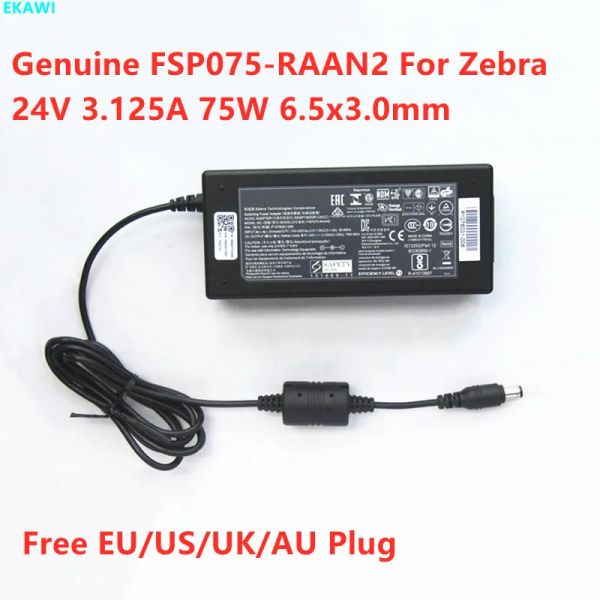 LADERS EURENTE FSP075RAAN2 24V 3.125A 75W P1076001006 SAW52312524 AC -Adapter für Zebra GX420T GX430T Drucker Stromversorgungsladegerät