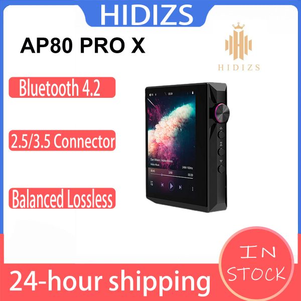 Игрок Hidizs AP80 Pro x Portable Bluetooth MP3 -плеер 2.5/3.5 Разъем сбалансированного разъема без потерь тип C MQA FLAC LDAC USB DAC DSD64/128 DAP