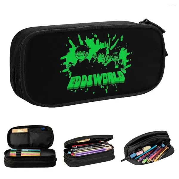 Анимация с большим карандашом от EDD Eddsworld Office Accessories Double Layer Box Girl Make Up Bag Suprise подарок