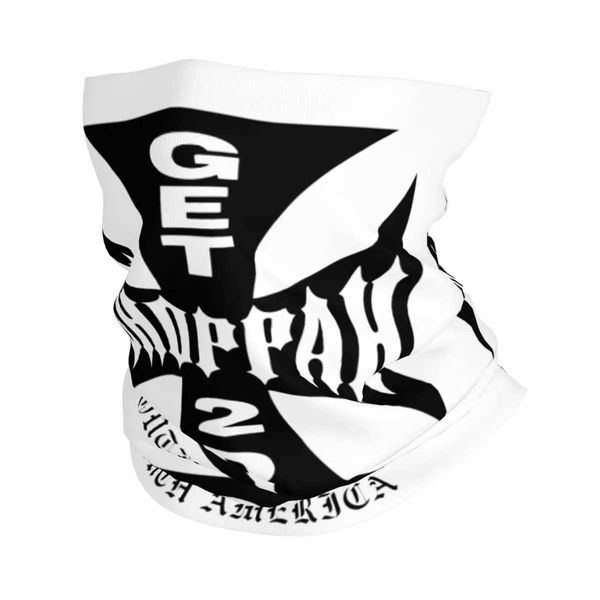 Mascheri per la faccia di moda Gateter Neck Get 2 Da Choppah Bandana Neck Gateter West Coast Chopper Balaclavas Maschera Scarf Cycling Outdoor Sports Outdoor Adulto traspirato Y240425