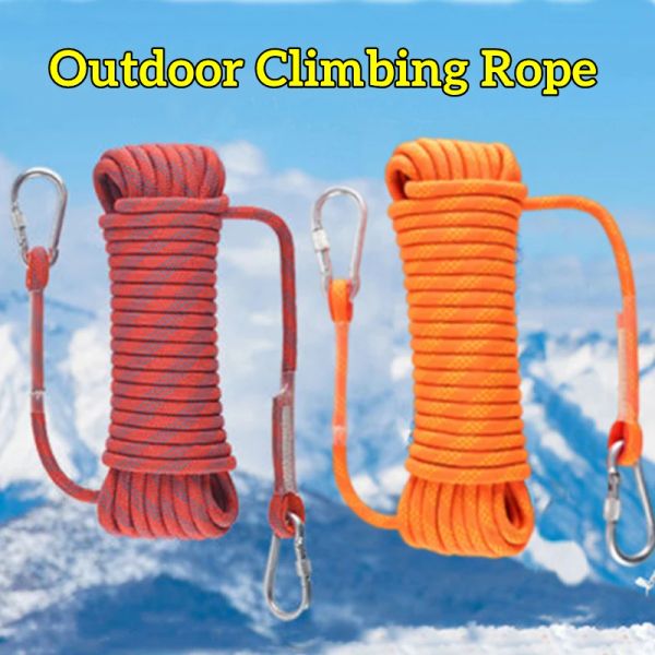 Paracord 10 mm 12 mm di corda di arrampicata Parachute Fuco di sicurezza Espansione antincendio di salvataggio antincendio Nylon intrecciata Accessori sportivi all'aperto X597A