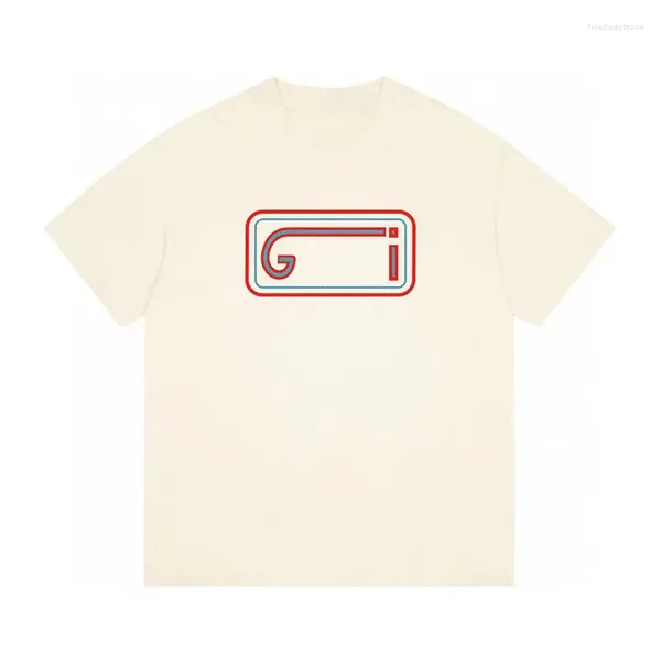 Damen T-Shirts Marke Design Casual Kurzarm T-Shirt 2024 Runde Nacken Buchstaben Druck Paar Großgröße Ladies Clothing