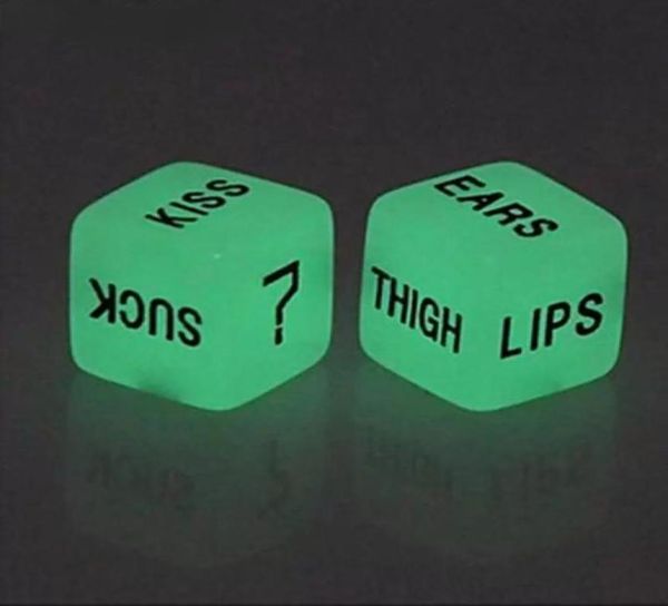 Dice Toys Funny Glow In Dark Love Sieves Sieves Sieves для взрослых пары любителей игры секс -вечеринка игрушка День Святого Валентина для парня подруга 2306688