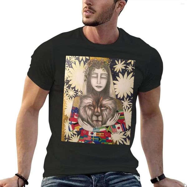 Polos da uomo One Love God T-shirt Hippie Clothes Funnys Plus Dimensioni da uomo carino