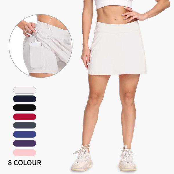 Shorts Sumpi Shorts Pants Women Sports Tennis Skirt Dance Solid Female Tennis Skort Skort Skort Active Athletic Yoga Fitness Gonnets