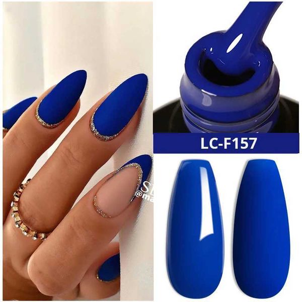 Smalto chiodo lilycute blu scuro colore da 7 ml gel smalto chioda neon autunno inverno semi permanente vernice ibrido immergersi dalla manicure delle nail art a led UV y240425