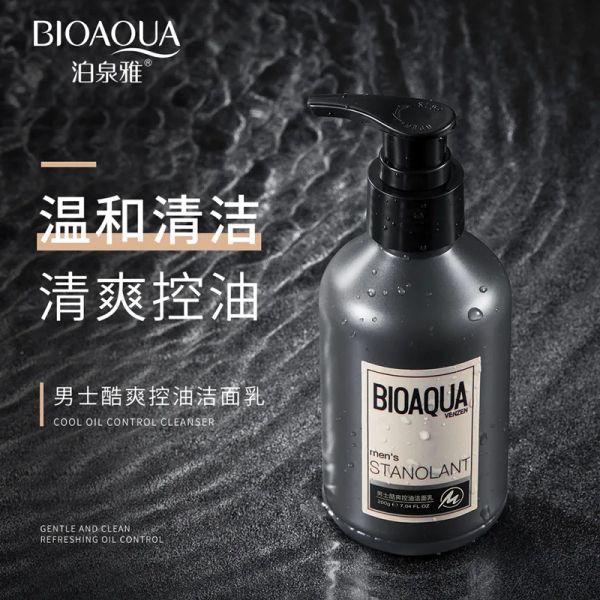 Care Bioaqua Man Cool Consterment Cleanser Глубокая чистая вода украшает увлажняющее средство для очистки.