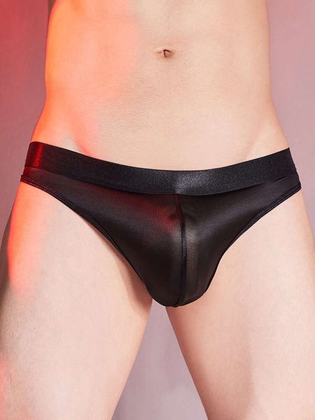 Caschetto di rigonfiamento elastico High Somme da uomo Sissy Somme Sissy Mutandini liscio Uomo traspirante Underpants Lingerie Sexy trasparente Nuovo