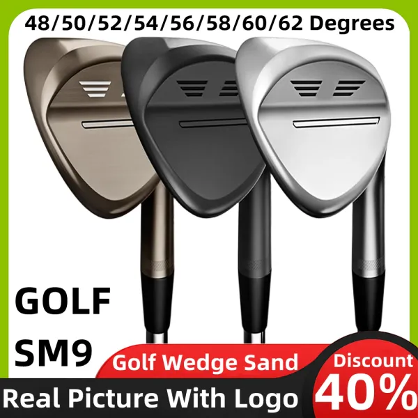 Clubs Golf Club SM9 Wedge Aldult SM9 Golfe de golfe 48/50/52/54/56/58/60/62 grau Eixo de aço do fundo do eixo de aço Torneio de super spin Super aprovado