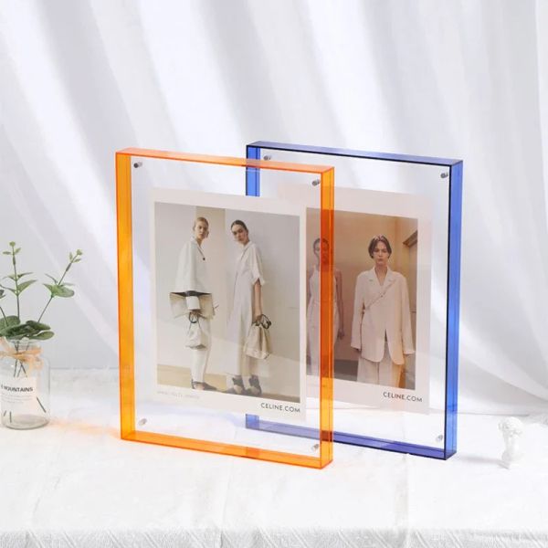 Frames transparente Acrylbilderrahmen DIY Poster Malerei Halle Schlafzimmer Wandtisch Ornament Einfacher Fotorahmen