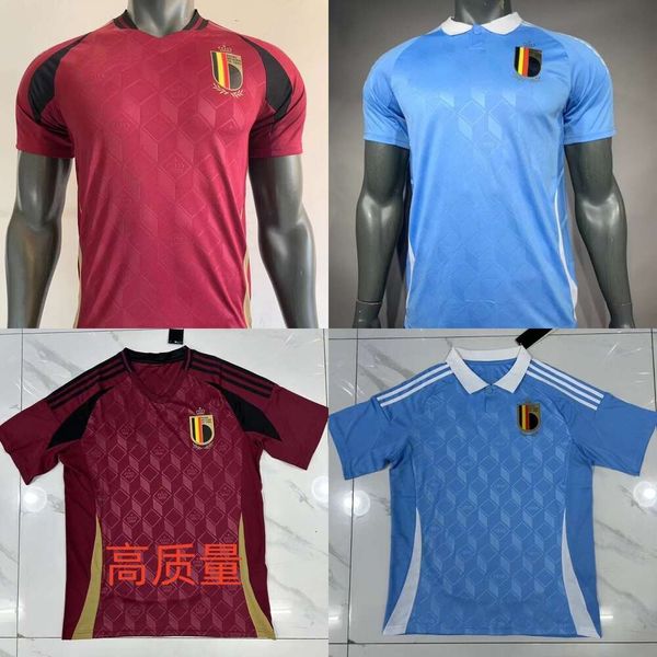 Futbol Setleri Trailsits Mens Tracksits Belçika Jersey 2024 Cup Fan Edition Oyuncu Edition Jersey Football Jersey Belçika Jersey