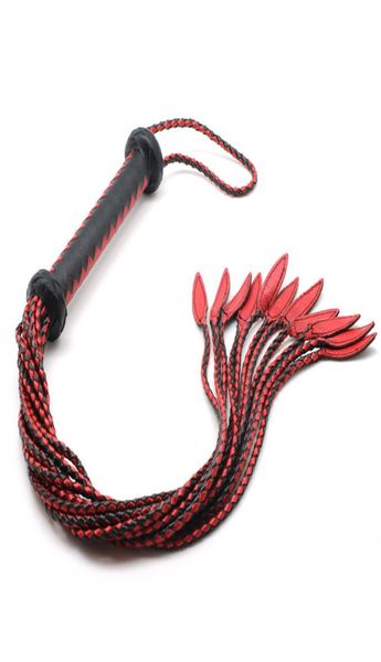 3 piedi Vero Cow in pelle di cuoio Bull Whip bdsm Bondage Garancing Flugger Napsel Pure Manuale Genuino Whip Sex Toy per coppie 2204115969304