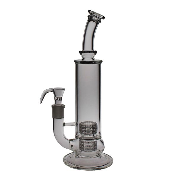 SAML Glas-Stereo-Glasbong für Wasserpfeifen, 60 mm Stiellose Rohre mit Twin Matrix Percolates-Wasserrohrverbindung, 18,8 mm, PG3010 FC-186 FC200