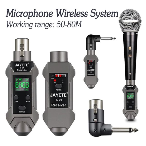 Accessori 12pcs Sistema del ricetrasmettitore wireless microfono con ricevitore trasmettitore display ad alta definizione per relatori di registratori di miscelatori