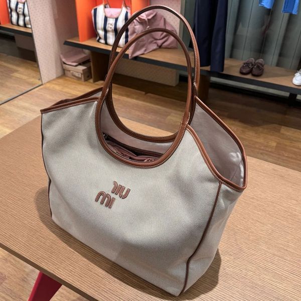 10a tela tote spalla ascelle borse per la spesa estate borse tessuto designer borse logo di alta qualità sacchetti di produzione marrone a mano