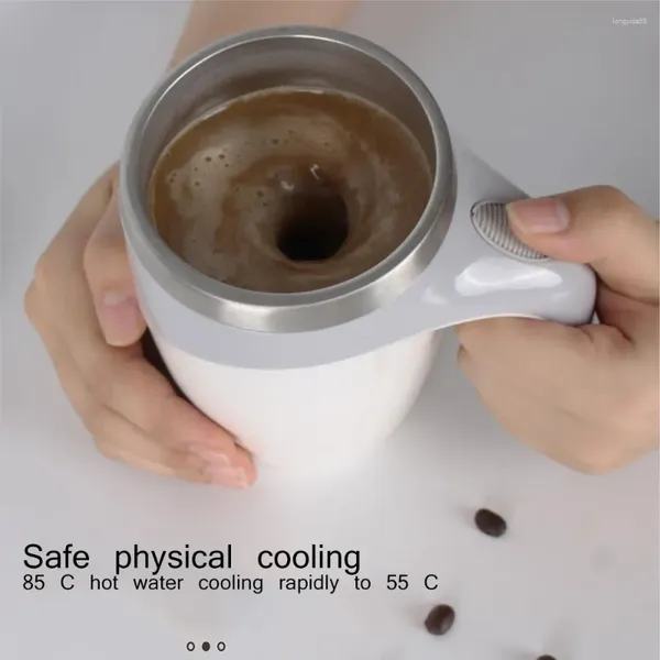 Mugs Creative Automatic Cup с палкой Удивительный подарок для ленивых любителей кофе.