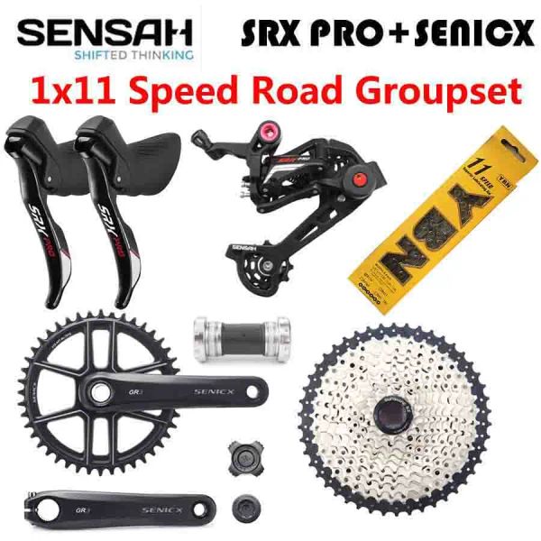 Partes Sensah Srx Pro 1x11 Speed 11s Road Bike Groupset sti r/l shifter traseiro Deleurs