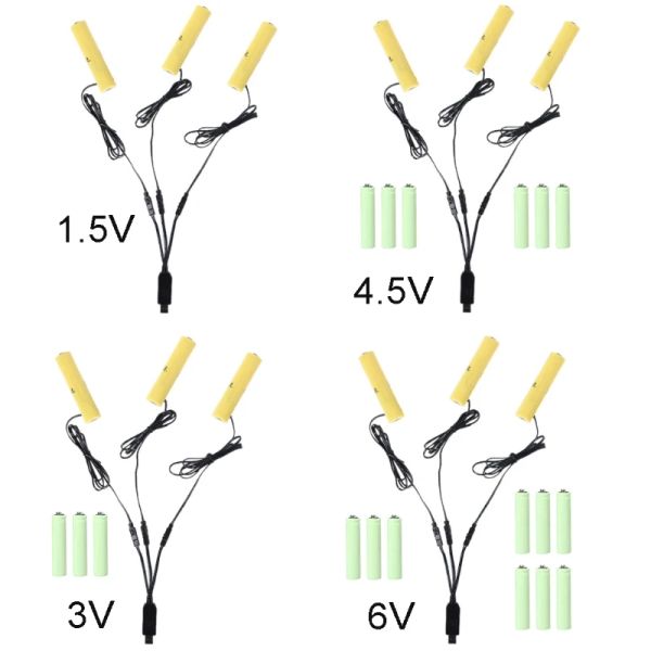 Мыши 3IN1 Батарея AAA Устранение кабеля питания USB заменить 14pcs1.5V AAA Батареи для часовых игрушек Камера беспроводная мышь