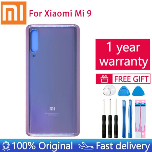 Çerçeveler Xiaomi Mi 9 Mi9 Arka Pil Kapağı Geri Gövde 3D Cam Kapak Kılıfı Xiaomi Mi 9 Arka Kapı Arka Kapak