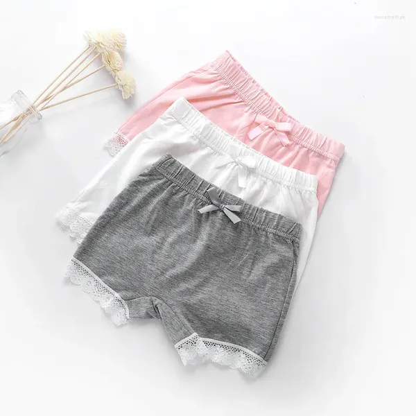 Shorts Summer Girls Safety Short Short Childrentwear Feggings Girl Boxer Briefs Prevenire bambini svuotati modali in pizzo