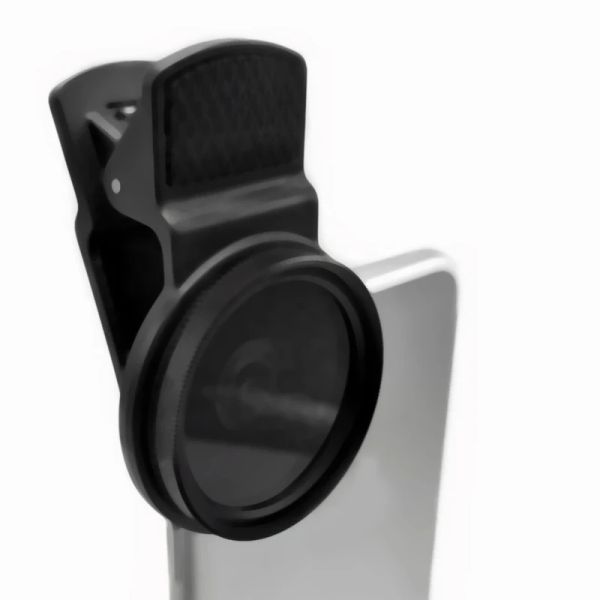 Acessórios Universal com clipe Polarizador profissional portátil Polarizador de larga lente de grande angular