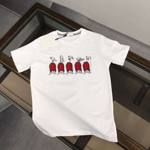 Designer Luxus Chaopai Classic Mund bedeckt neues kurzes T-Shirt für Sommerpure Baumwolle Lose Trend gedruckt runden Hals Herren und Frauen lässig halb Ärmeln