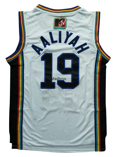 Basketball Movie Basketball Jersey #19 Aaliyah Brick Layers 1996 MTV Rock N Jock Jersey Shirt sportivo cucito USA Size Sxxxl