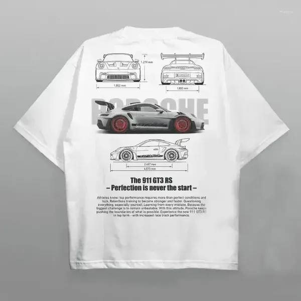 Magliette per camicie per camicie per auto da stampa t-shirt cotone cotone o scollo corto a maniche corte estate estate estetica y2k top