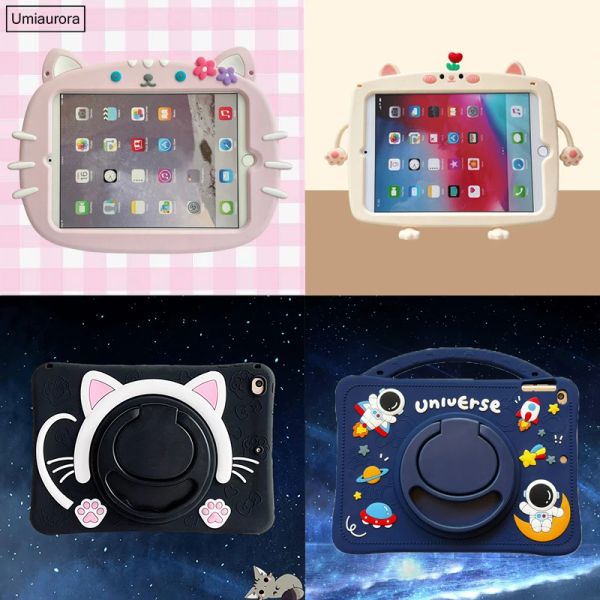 Custodia per Xiaomi Mi Pad 5 Mipad5 Mipad 6 Redmi Pad 10,6 SE 11 pollici 2023 Caso per bambini Ruota Cartoon Ricevo per rotazione Copertina Tablet Cover Funda