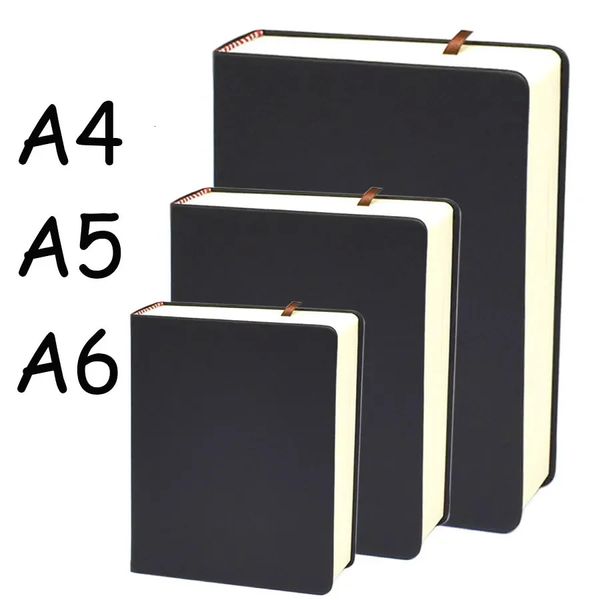 Notebooks super grossos Agenda Planejador 660 páginas em branco PU de couro PU PU SMAFTBOONCO DIÁRIO DO DIÁRIO DO DIÁRIO DO Diário 240415