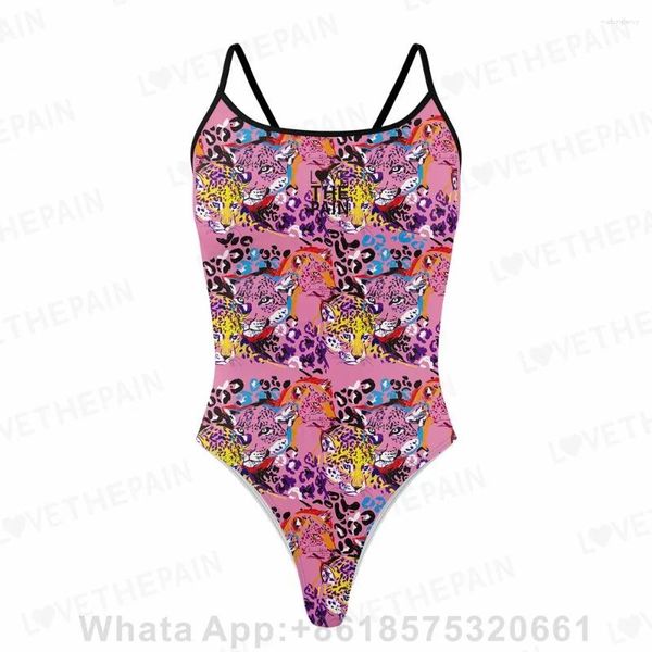 Swimwear femminile Love The Pain One Piece Swimsuit 2024 Women One-Pece Athletic Pro Training Race Monokini Beach Bareding Adday