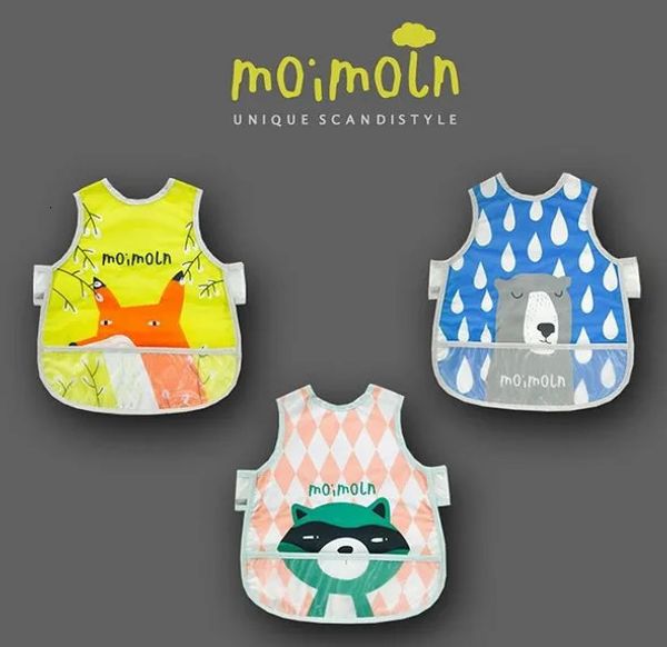 Baby Kids Cartoon Eva Lätzchen wasserdichte Moimoln Bandana Silicon Kinder Jungen Mädchen Säuglinge Rülpsen Fütterungspflege 240422