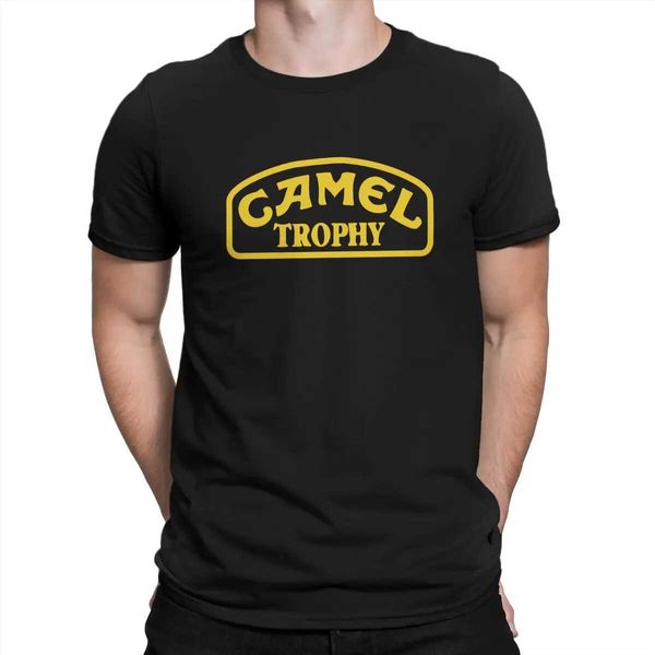 T-shirt maschile Camel Trophy1 maglietta grafica uomini magliette in polievora estate in polievolo T240425