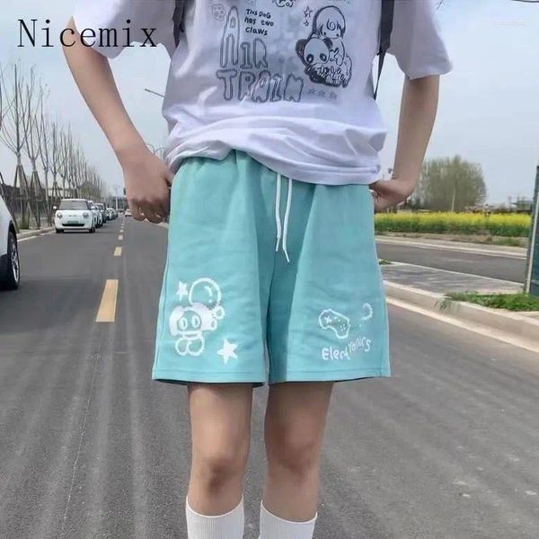 Frauen Shorts Subkulturelle vielseitige für Frauen 2024 Sommer Japaner süßes süßes lockeres Gelegenheitsstudent Sport High Taille Wide Legs Hosen