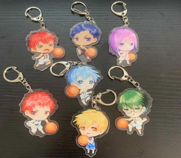 Keychains Anime Kuroko39s Basketball -Figur Aomine Daiki Murasakibara ATSUSHI Kuroko Tetsuya süße Cosplay -Acrylfans Geschenke6838667