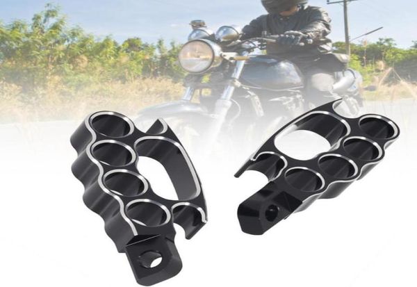 PEDALI 60 drop2pcs Knuckle footrest resistente in alluminio moto PEGS compatibili con FXCW XL883N XL1200N1867036