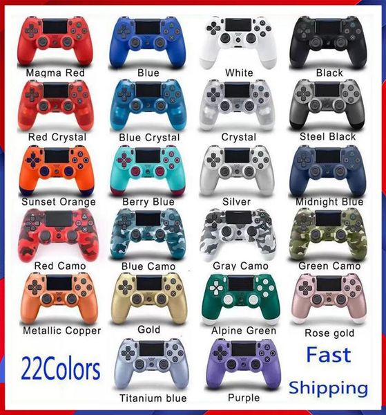 LOGO PS4 Controlador sem fio gamepad 22 cores para PS4 Vibração Sony Joystick Game Pad GameHandle Controllers Play