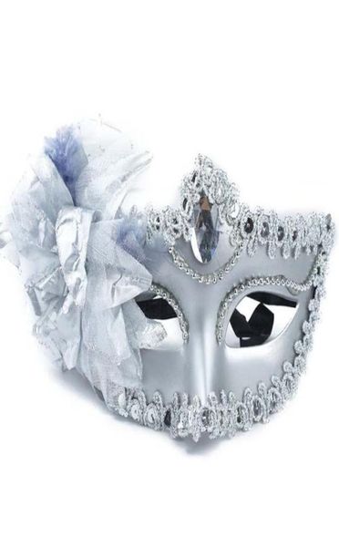 Seksi Elmas Altın Parlayan Kaplama Parti Maskeleri Tüylü Çiçek Düğün Sahne Maskeli Yapma Mardi Gras Mask Seks Lady Fiestas9447372