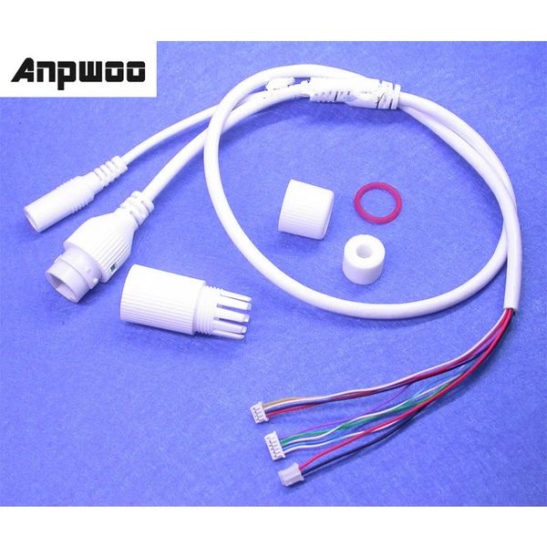 Anpwoo LAN-Kabel für CCTV-IP-Kamera-Board-Modul zusätzliche Drähte für Poe Mid-Span Typ 4/5 (+) 7/8 (-) Stromversorgung