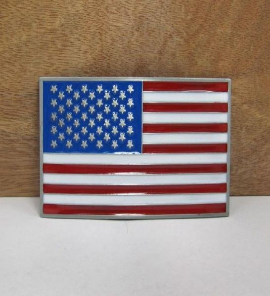 BuckleHome Fashion US Flag Belt Cinkle Filla in metallo con finitura in peltro FP011941 3268158