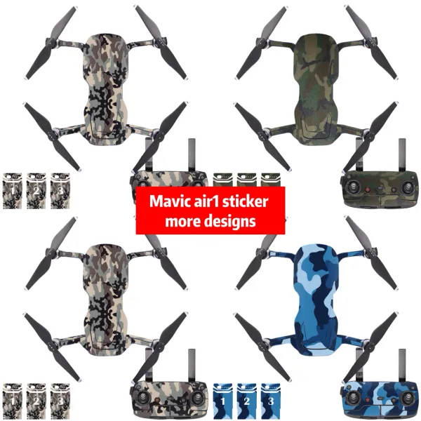 Adesivos Design de camuflagem para DJI Mavic Air Skin Protective PVC adesivos para DJI Mavic Air1 adesivo para DJI Mavic Air1 Adesivo de pele