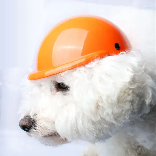 Hundebekleidung Helme Motorrad DIY PET HATS ABS Accessoires Sicherheit schützen Kopf im Freien für Chihuahua Teddy